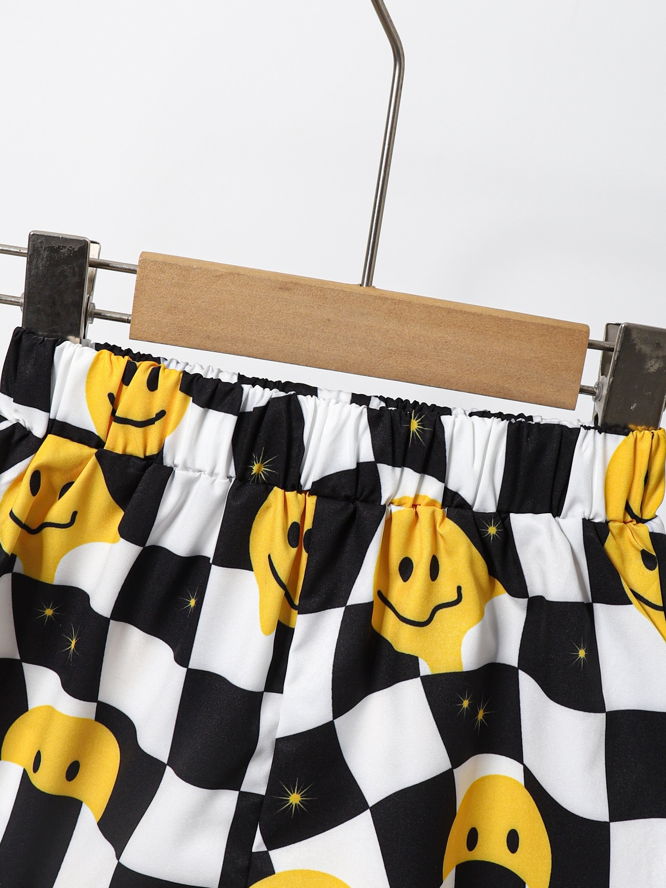 Toddler Boy's Happy Face Print 2pcs Shirt & Shorts Set