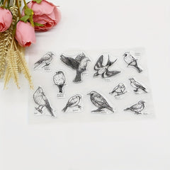Bird Stamp Painting Tool DIY Scrapbook Decoration Silicone Clear Stamp