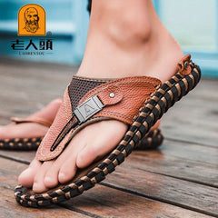 LAORENTOU Men's Lightweight Comfort Flip Flops