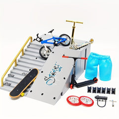 Mini Alloy Fingertip Skateboard Set for Outdoor Fun