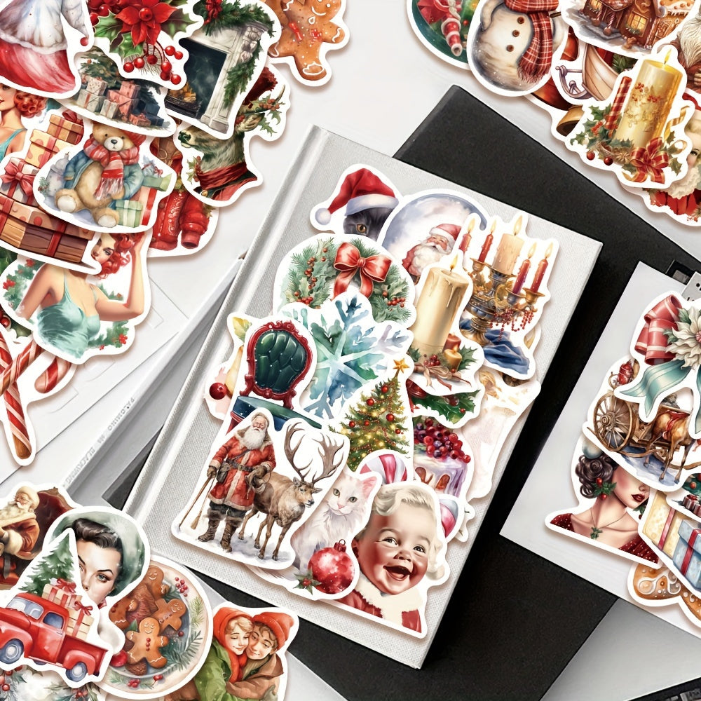 50pcs Christmas Stickers for Phone Case Suitcase Christmas Gift