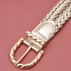 Girls Braided Belt Decorative Pants Dress Belt