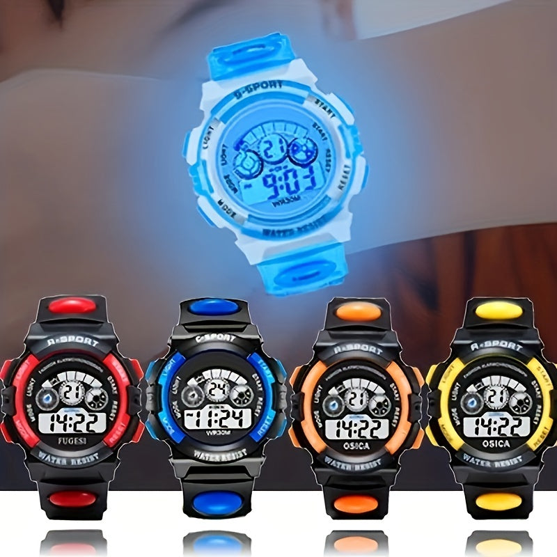 Kids Electronic Watch Sports Middle School Students Watch
