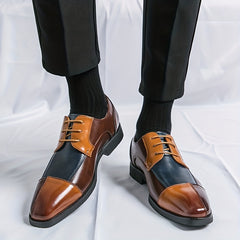 Men's Block Derby Shoes Office Business Formal Events