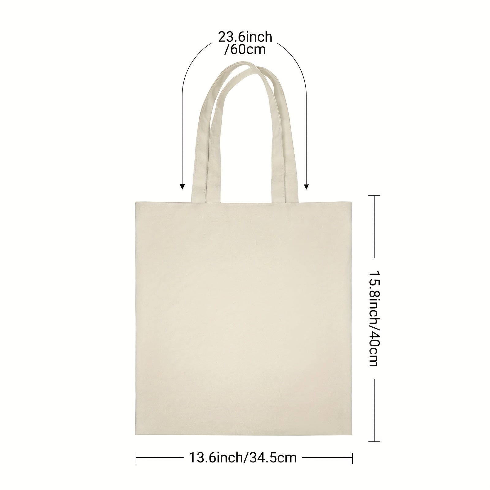 12 Pack Large Canvas Tote Bags for DIY Projects, Shopping, Gifts