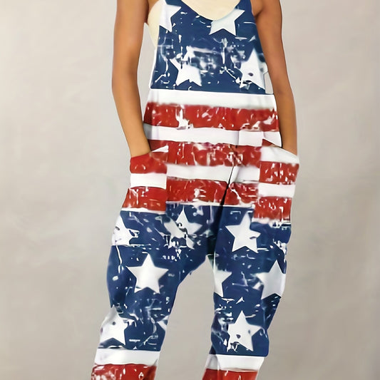 Patched Pockets Jumpsuit