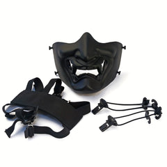 Airsoft Half Face Protective Demon Mask For Shooting