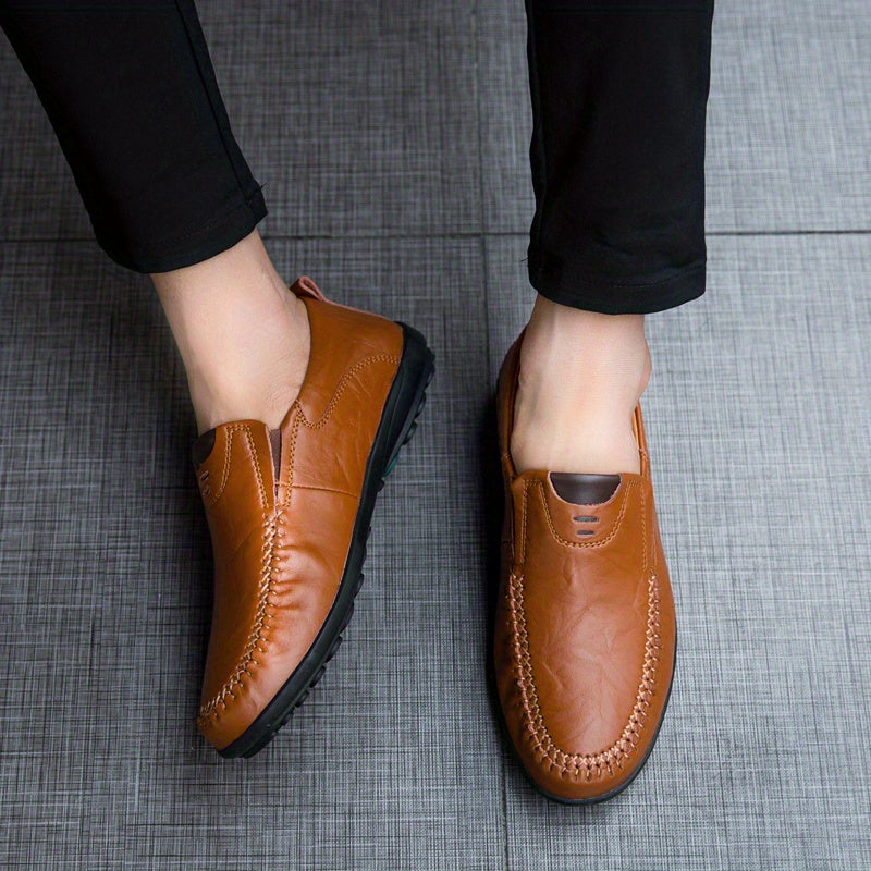 Men's Casual Slip On Loafers Outdoor Walking Shoes