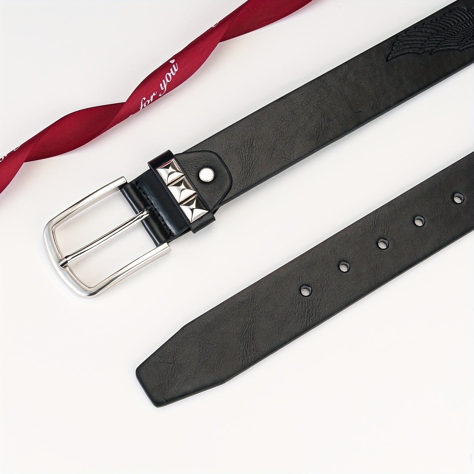 Eagle Printed Pattern Men's Leather Belt