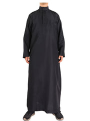 Muslim Men Long Sleeve Thobe Middle East Saudi Arab Kaftan Islamic Robe