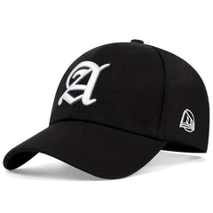 Men's Gothic A Letter Baseball Cap Adjustable Hat