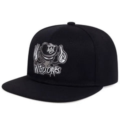 Men's Hip hop Embroidery Hat Flat Brim Cap