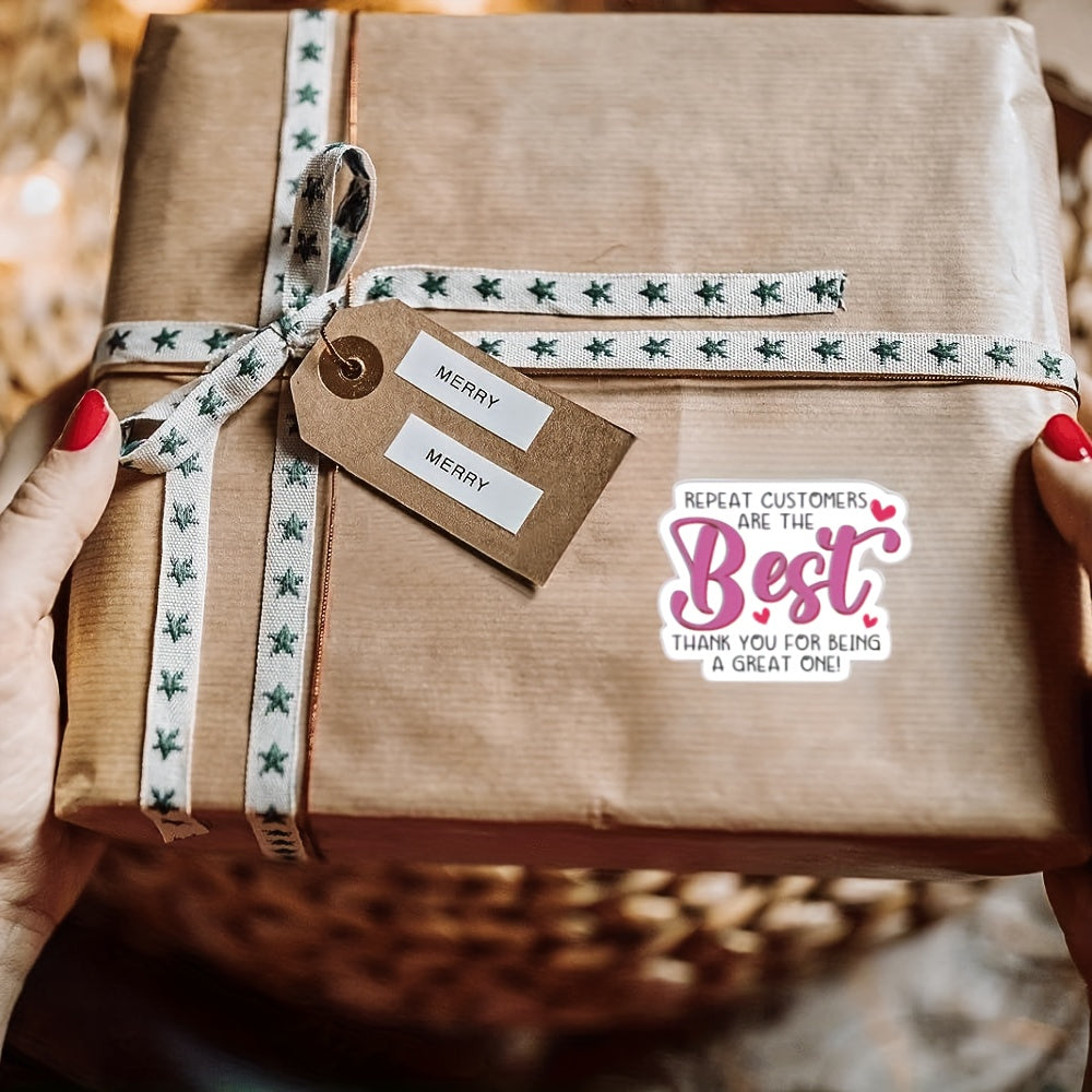 500 Thank You Stickers Bakery Craft Envelope Gift Packages