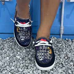Women's Slogan Print Skateboard Shoes Lightweight Sneakers
