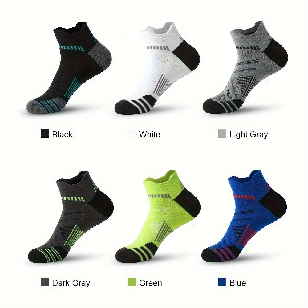 Men's Sports Socks Breathable Moisture Wicking 6 Pairs