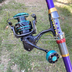Metal Fishing Reel Spinning Reel 10kg Max Drag