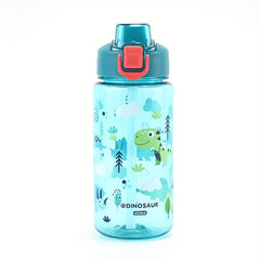 600ml Cartoon Leakproof Water Cup with Straw for Outdoor Sports