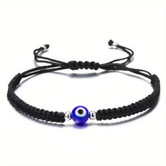 Evil Eye Adjustable Braided Bracelet for Girls Boys Teens