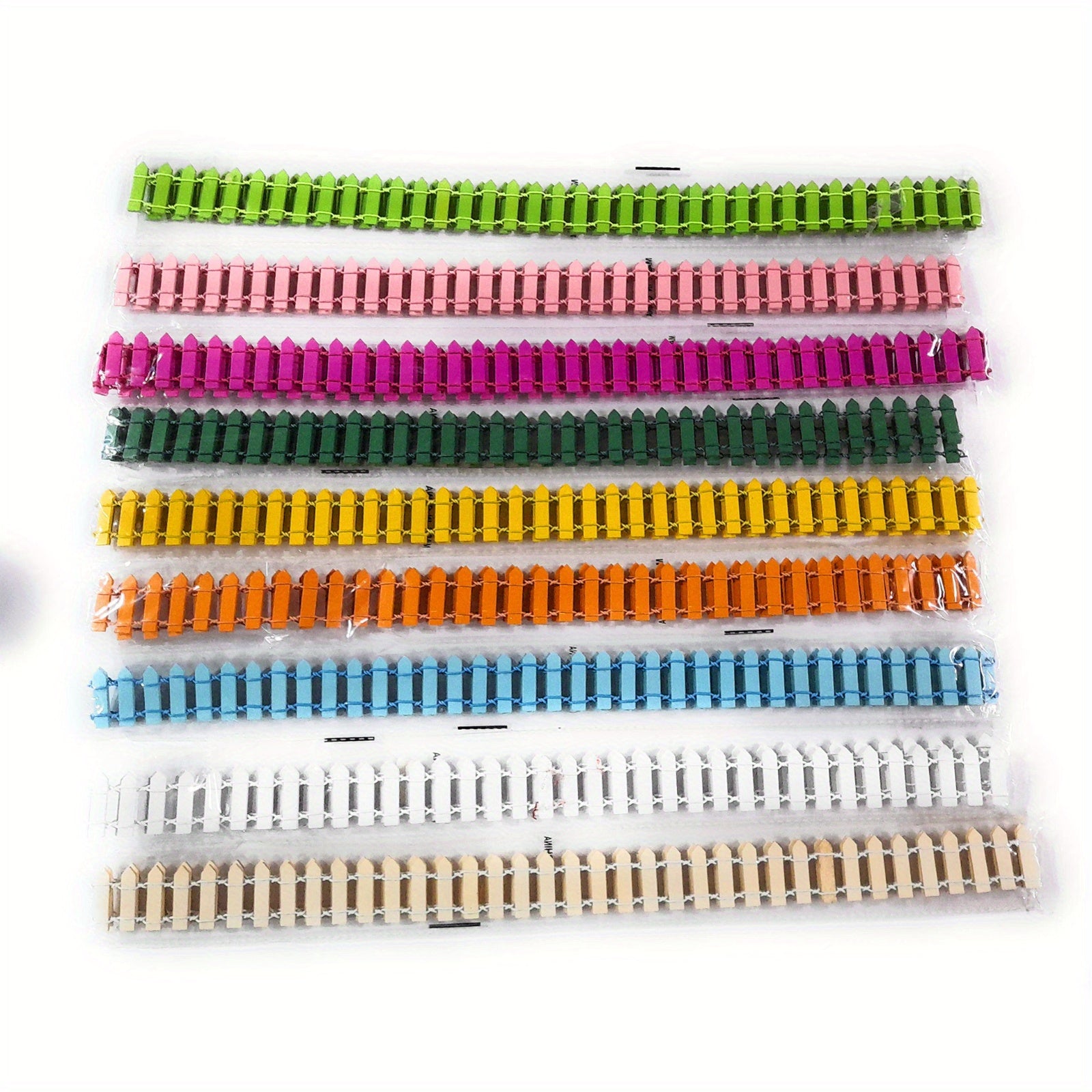 Colorful Wooden Mini Fences for Succulents