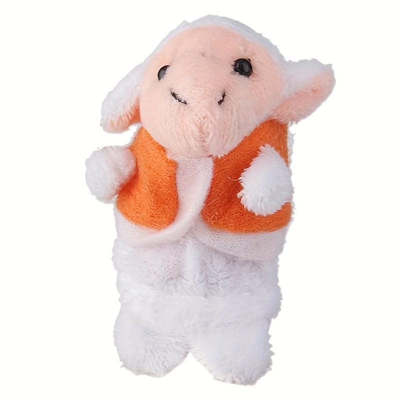 10pcs Mini Finger Puppets Set - Wolf and Little Lambs Story Finger Puppets