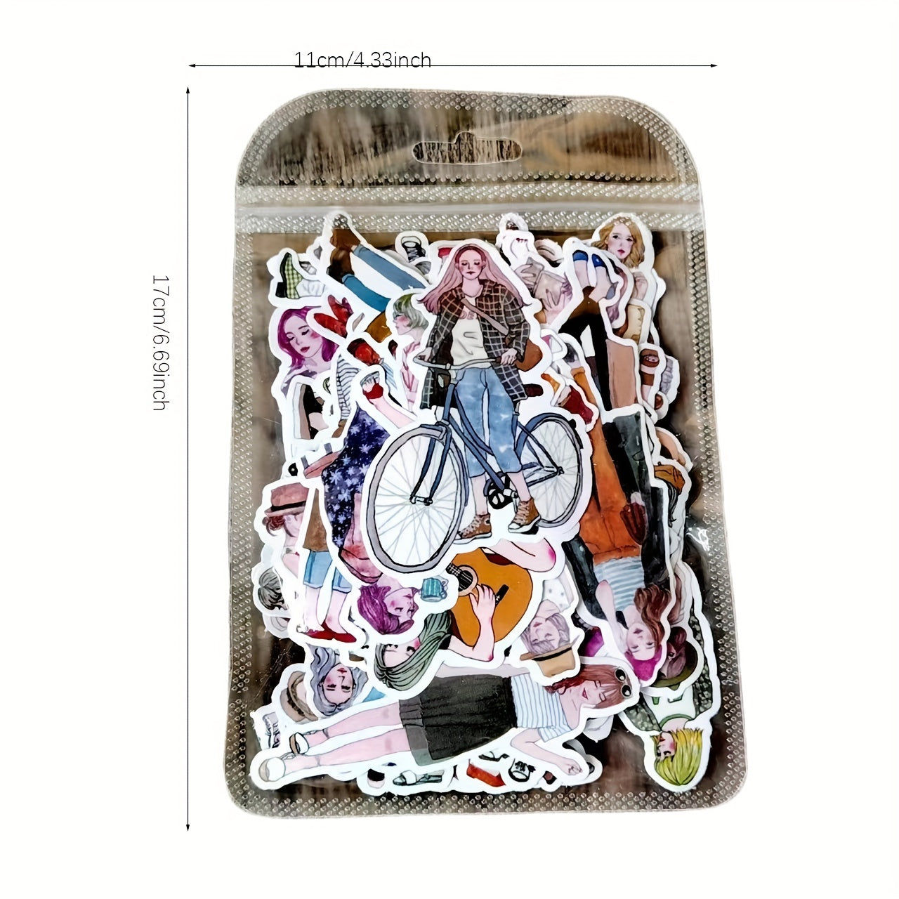 100pcs Girls Stickers Diary Scrapbooking Paper Stationery DIY Sticker