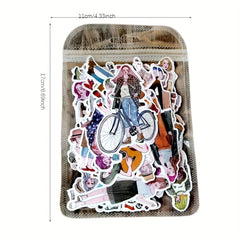 100pcs Girls Stickers Diary Scrapbooking Paper Stationery DIY Sticker