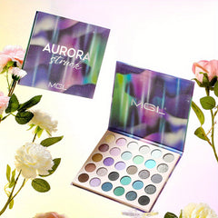 Purple Cold Tone Eyeshadow Palette Pearly Matte Shimmer