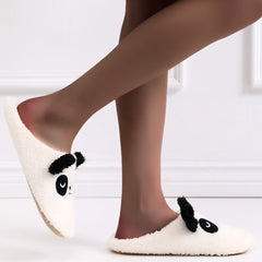 Cartoon Panda Fluffy Slippers for Women