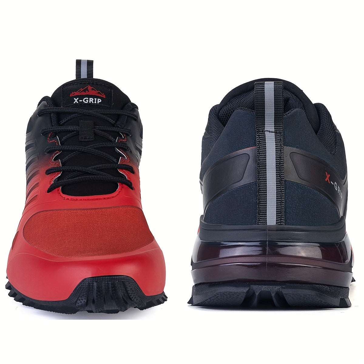 Men's Lace Up Trail Running Shoes - Outdoor Breathable Hiking Shoes