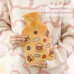 Large Capacity Plush Hot Water Bag for Camping