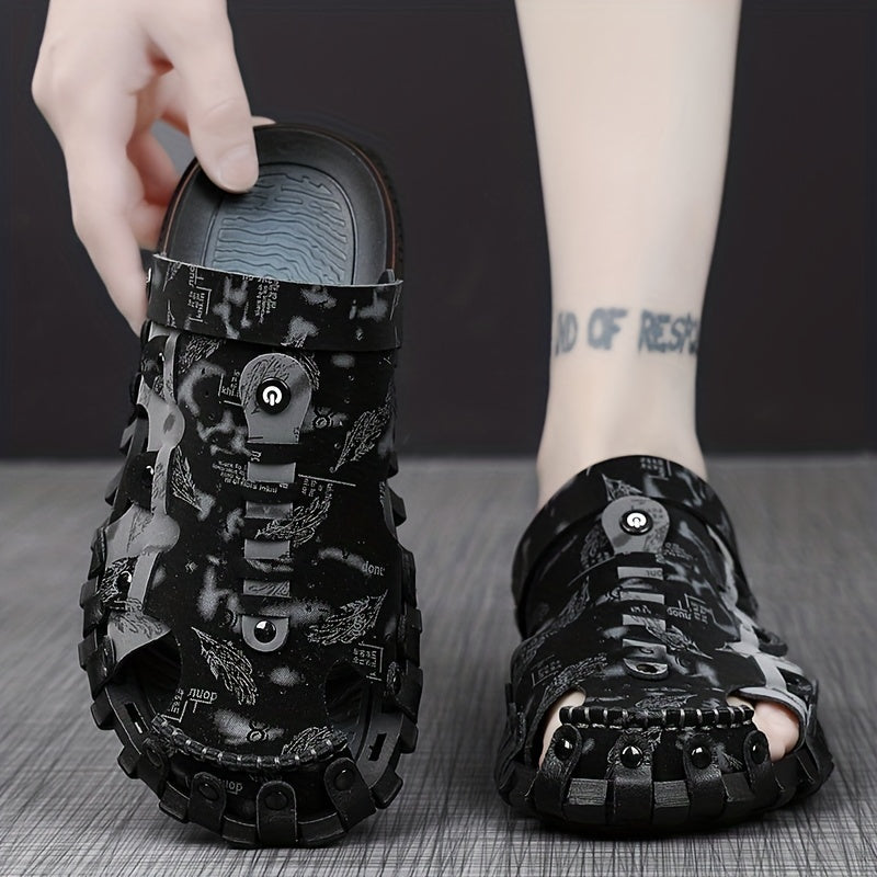 Men's Non Slip Sandals Wear resistant Comfy Beach Shoes Summer