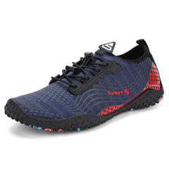 Women's Breathable Knit Sneakers Soft Sole Lace Up Sports Shoes