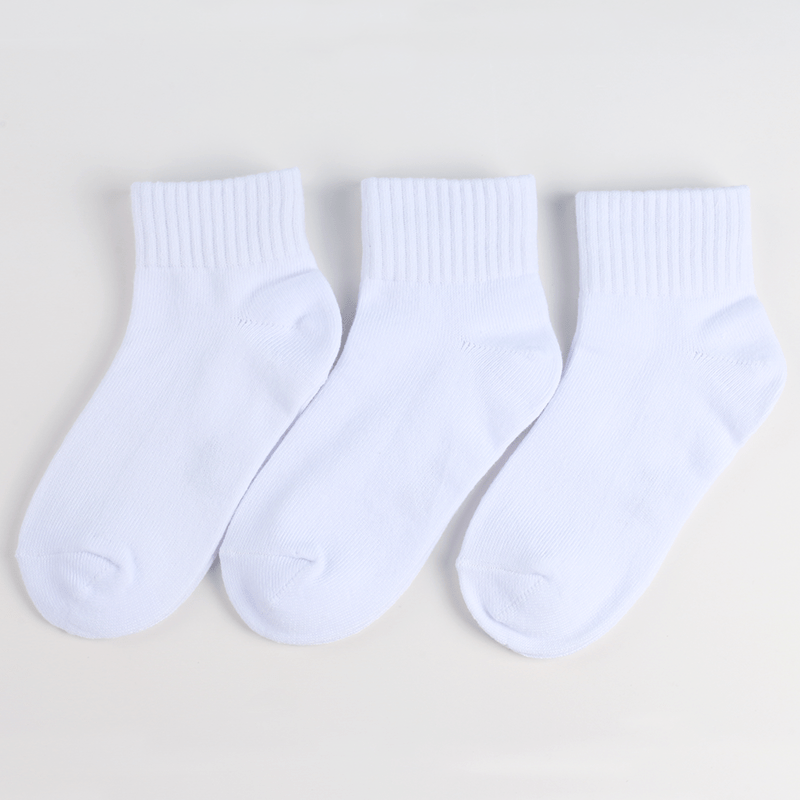3 Pairs Boys High Elastic Breathable Comfy Socks For 4-12 Years