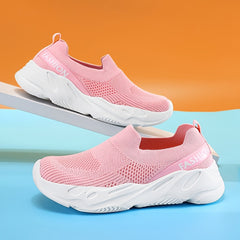 Boy's Woven Slip On Sock Shoes Comfy Sneakers for Outdoor Activities
