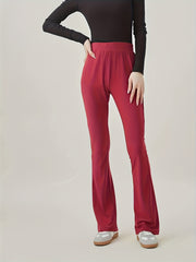 High Rise Stretch Fitness Flared Leg Pants