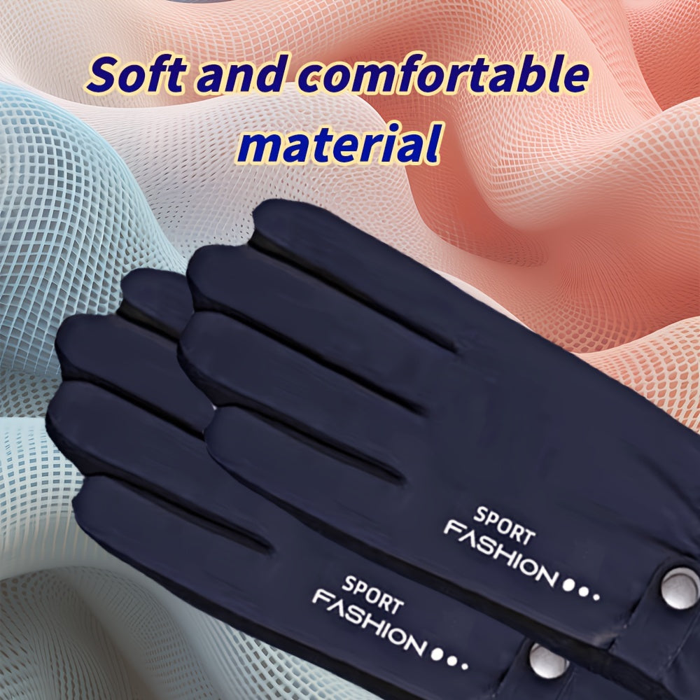 Winter Fleece Lined Warm Gloves Touch Screen Anti Slip Waterproof Thermal