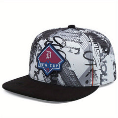 Graffiti Print Baseball Cap Hip Hop Snapback Hat for Men Women