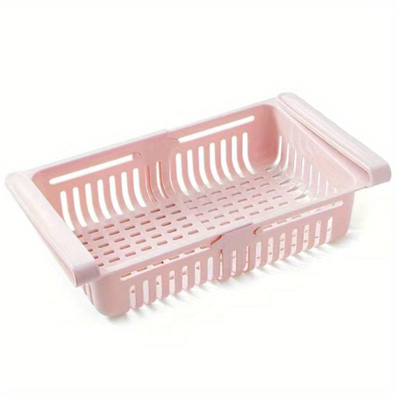 Refrigerator Storage Basket Retractable Drawer Multifunctional Rack