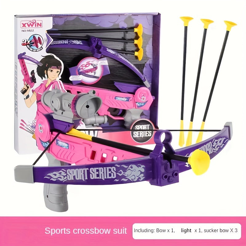 Outdoor Toy Bow And Arrow Set with 3 Suction Cups Arrows
