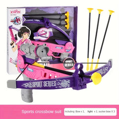Outdoor Toy Bow And Arrow Set with 3 Suction Cups Arrows