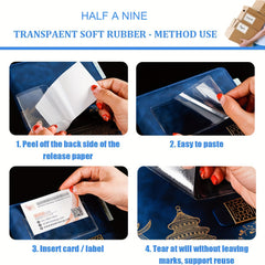 30 Self Adhesive Index Card Pockets - Keep Your Index Cards Organized