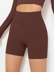 High Waist Yoga Biker Shorts Breathable Workout Activewear