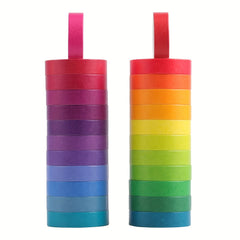 2m Solid Rainbow Printed DIY Washi Tape School Office Supplies