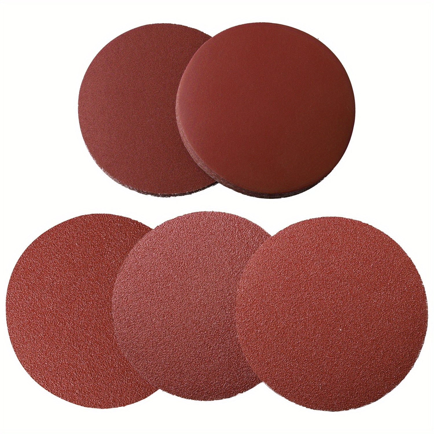 50pcs 15-24cm Hook and Loop Sanding Discs in 40-240 Grits Sandpaper for Sanders