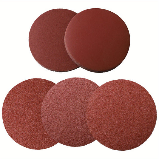 50pcs 15-24cm Hook and Loop Sanding Discs in 40-240 Grits Sandpaper for Sanders