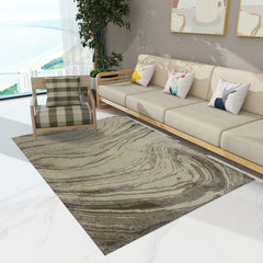 Abstract Woven Area Rugs Modern Anti slip Distressed Outdoor Rugs
