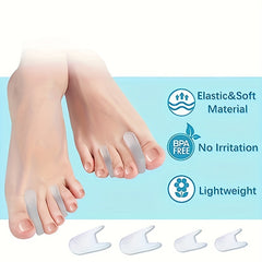 Toe Separators Gel Toe Spacers Bunion Corrector for Men and Women