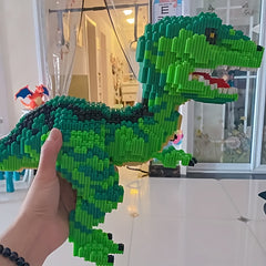 6295pcs Green Dinosaur Building Blocks Party Gift Set