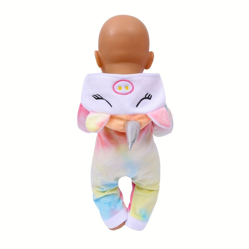 Unicorn Baby Doll Onesie Fits 16-18 Inch Dolls