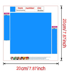 5D Diamond Painting Kit Bird Sun Moon English Bear Home Decor 20x20cm